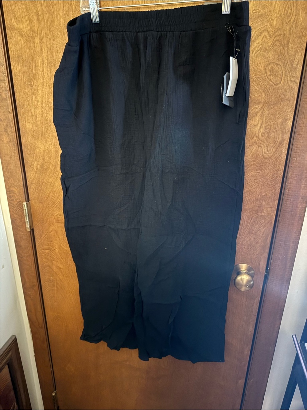 Royalty For Me Black Wide-Leg Pants